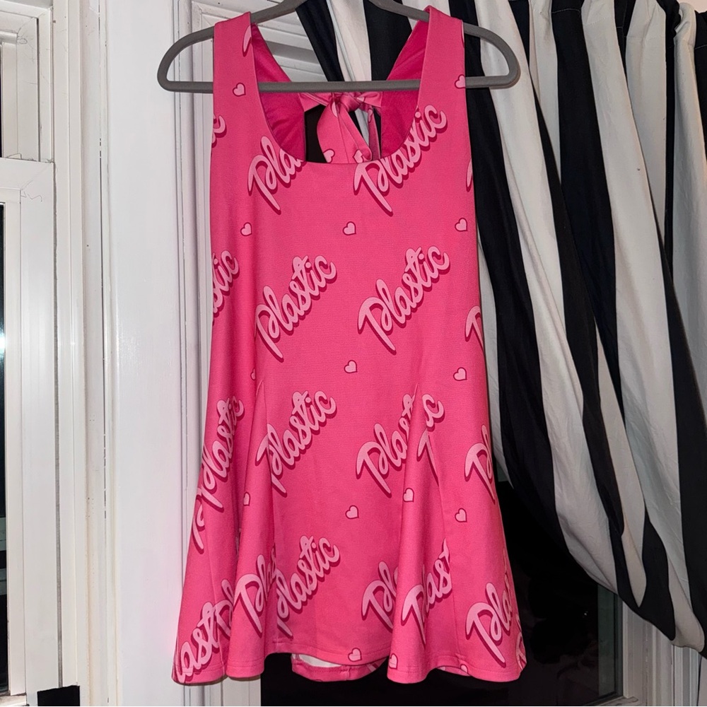 Dolls Kill Sugar Thrillz Logo Barbie Plastic Dress